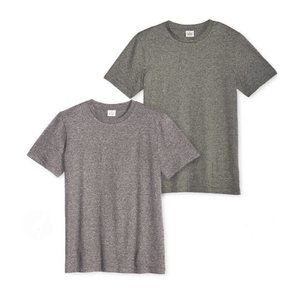 Lakeside Collection Mens T Shirts sz Medium 2-PACK Heather Gray 100% Cotton SS